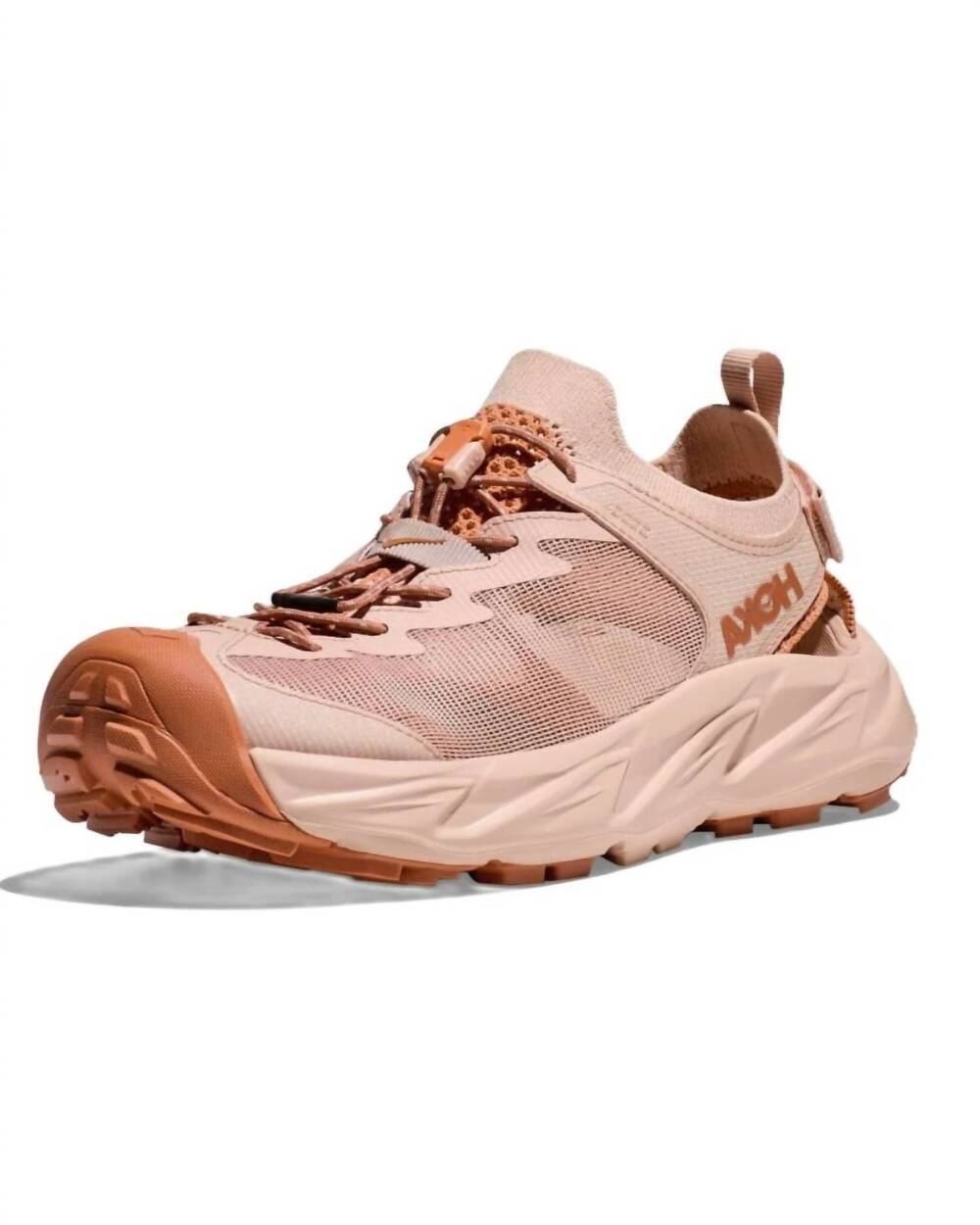 NEW HOKA women's hopara 2 sneakers in cream/cedar